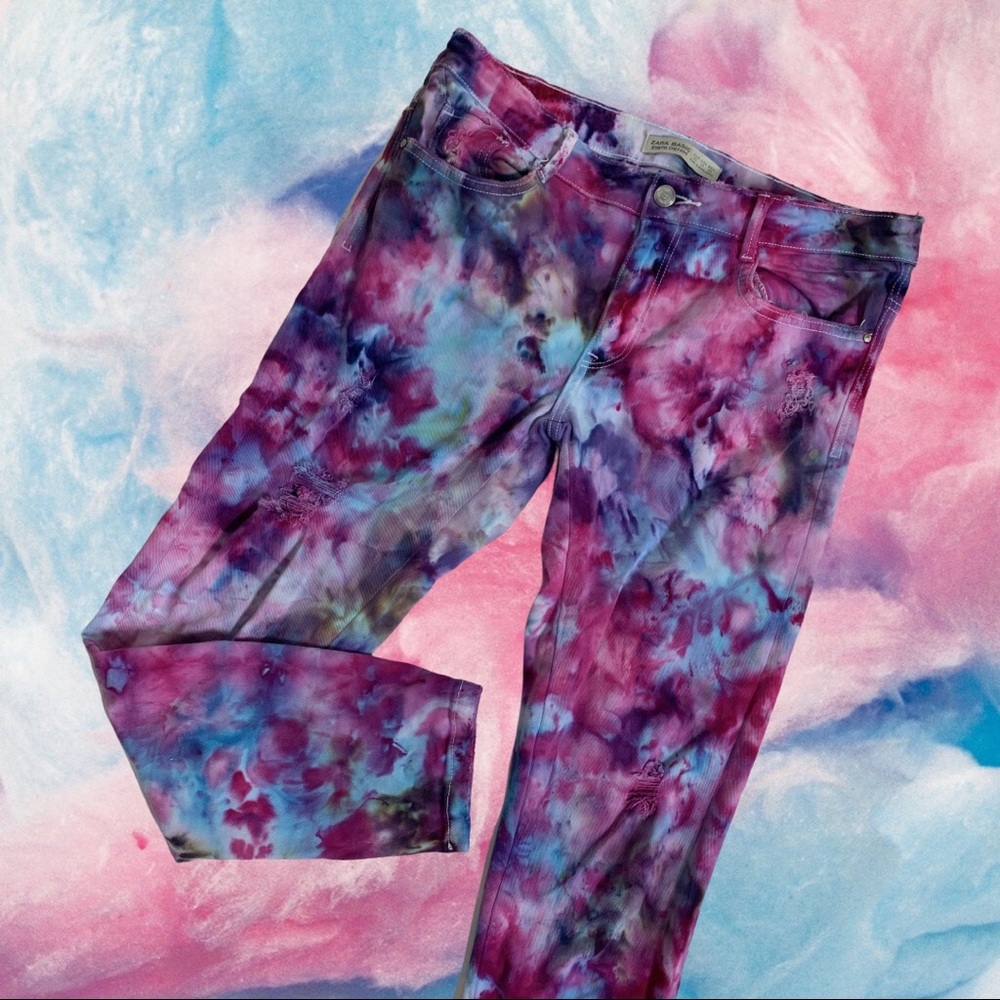 🦄🦋💖Cotton Candy Unicorn Tie Dye Jeans🦄🦋💖